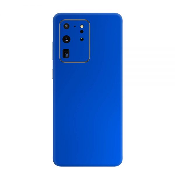 Skin Crom Albastru Mat Samsung Galaxy S20 Ultra