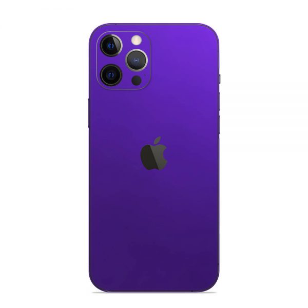 Skin Crom Violet Mat iPhone 15 Pro Max / 15 Pro / 14 Pro Max / 14 Pro / 13 Pro Max / 13 Pro / 12 Pro Max / 12 Pro