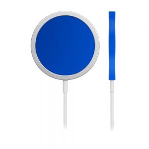 Skin Crom Albastru Mat pentru încărcător iPhone MagSafe