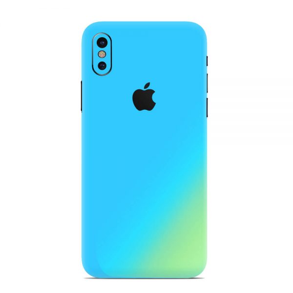 Skin Cameleon Bleu Auriu iPhone X / Xs / Xs Max