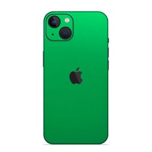 Skin Crom Verde Mat iPhone 14 / 14 Plus / 13 / 13 Mini