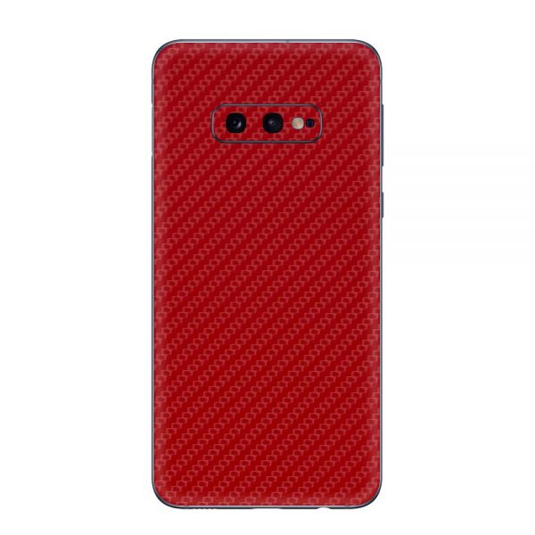 Skin Fibră de Carbon Roșu Samsung Galaxy S10e