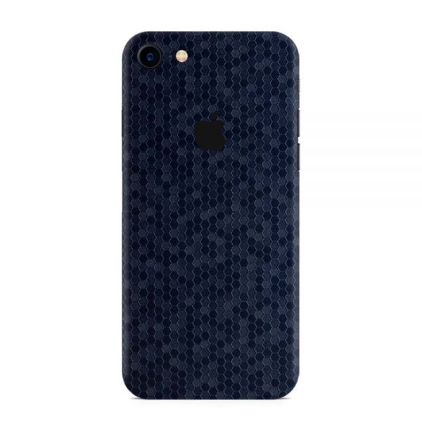 Skin Fibră de Carbon Fagure Albastră iPhone 8