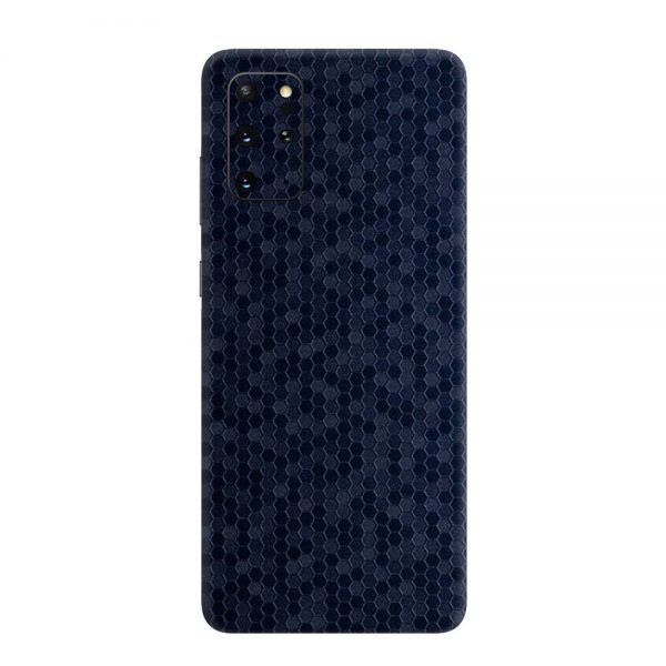 Skin Fibră de Carbon Fagure Albastră Samsung Galaxy S20 Plus
