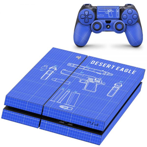 Folie Skin Desert Eagle Consolă și Controller Sony PlayStation 4 (PS4)