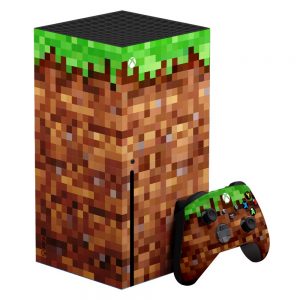 Folie Skin Grass Block Consolă și Controller Xbox Series X