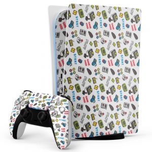 Folie Skin Gaming Pyjamas Consolă și Controller Sony PlayStation 5 (PS5) Digital Edition / Disc Edition