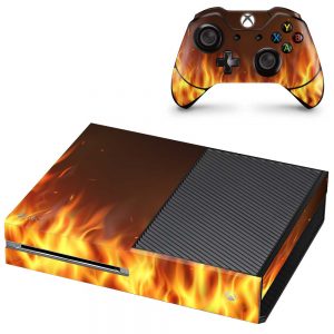 Folie Skin Red Flames Consolă și Controller Xbox One