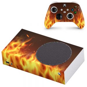 Folie Skin Red Flames Consolă și Controller Xbox Series S