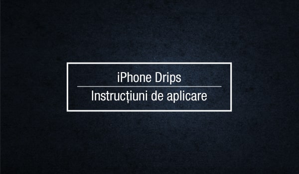 Tutoriale si Instructiuni de aplicare skin iPhone Drips