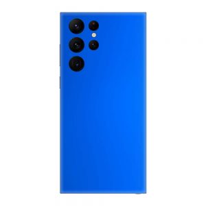 Skin Crom Albastru Mat Samsung Galaxy S22 Ultra