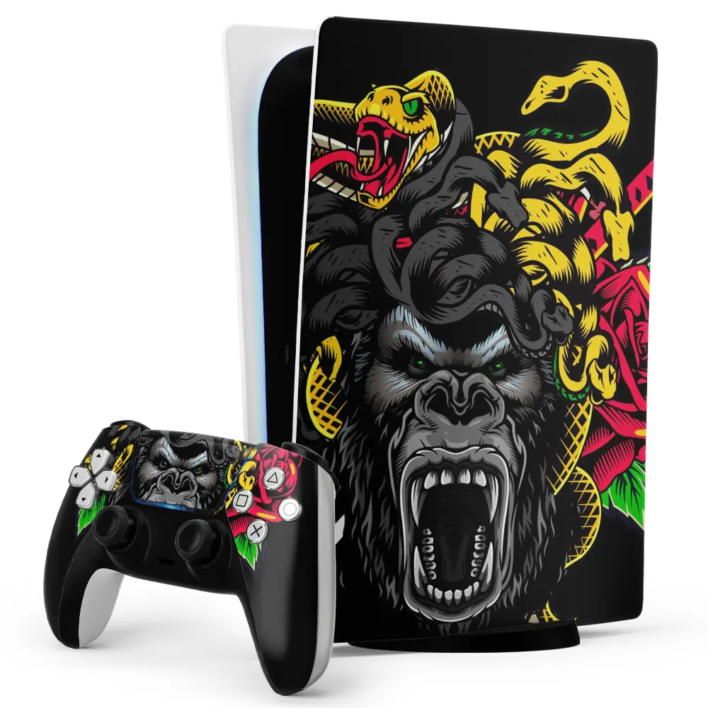 Folie Skin Apes Empire Consolă și Controller Sony PlayStation 5 (PS5) Disc Edition